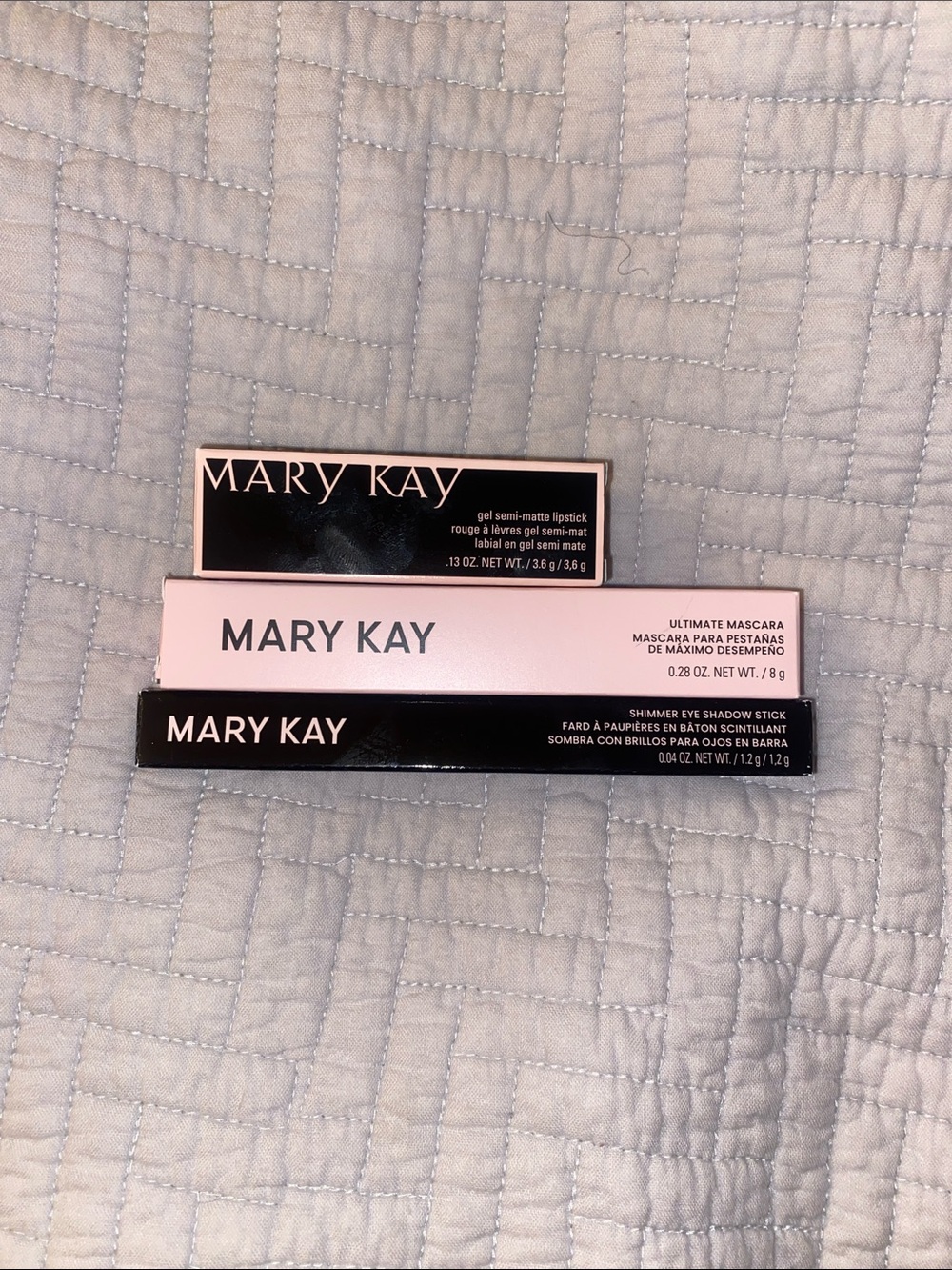 Mary Kay lot always apricot, black mascara and copper nova eyeshadow stick